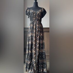 Angie boho maxi festival goddess dress. Size medium. Euc